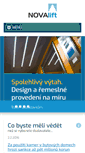 Mobile Screenshot of novalift.cz